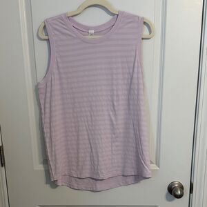 DSG Lavender Striped Tank Top